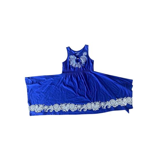 RXB Dresses & Skirts - RXB Dress Size PM Sleeveless Summer Dress Embroidered And Appliqué
